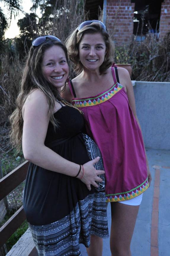 Com a amiga Cris em Curitiba, no Paraná